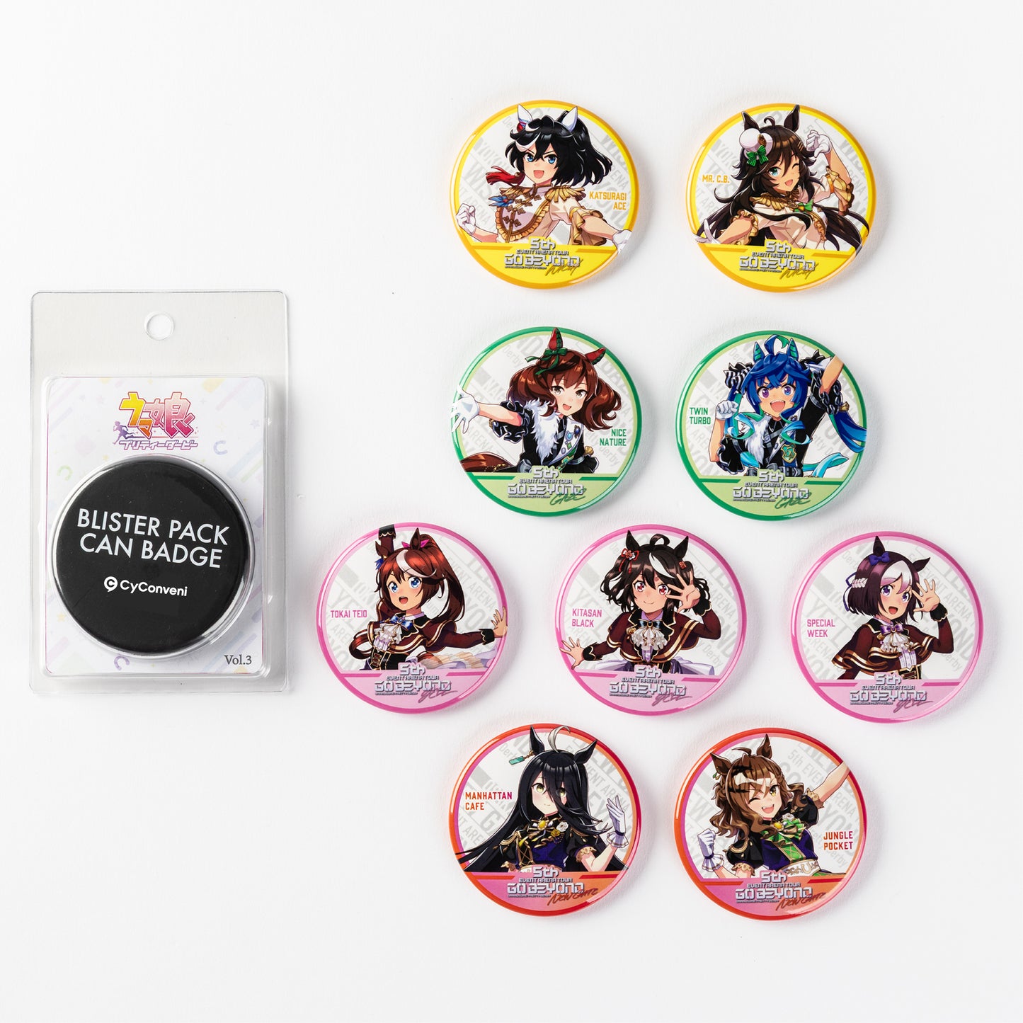 ウマ娘 プリティーダービー ブリスター缶バッジ Memorial Costume Ver. Vol3