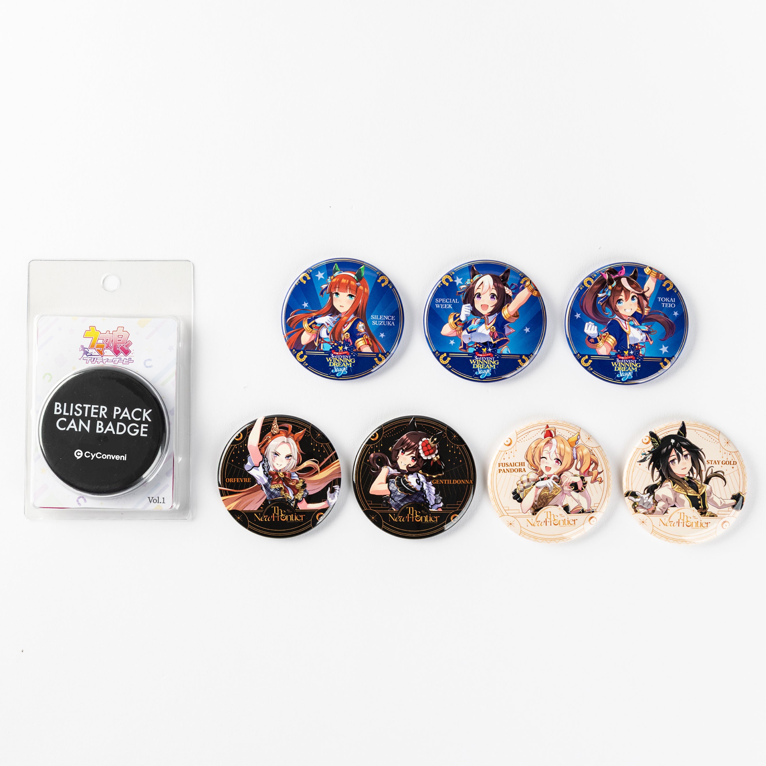 ウマ娘 プリティーダービー ブリスター缶バッジ Memorial Costume Ver